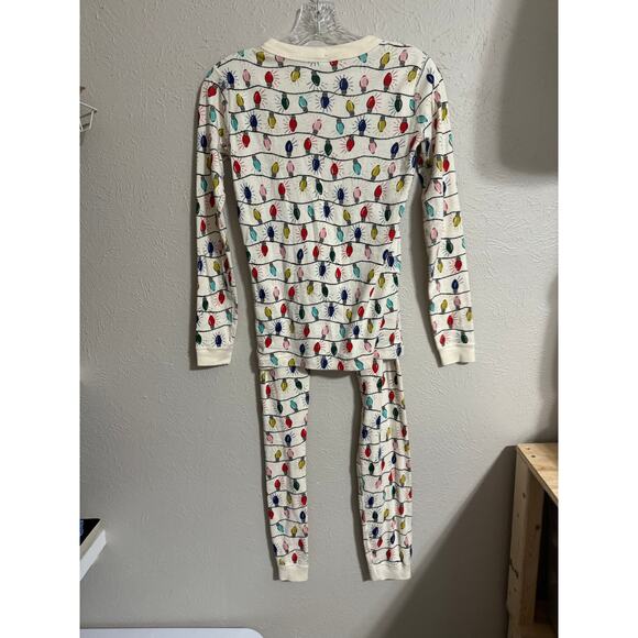 Hanna Andersson Christmas Lights Pajama Set 14 - Picture 2 of 5